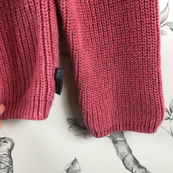Vintage 90s WOOLRICH pink ribbed crewneck sweater - Picture 7 of 10